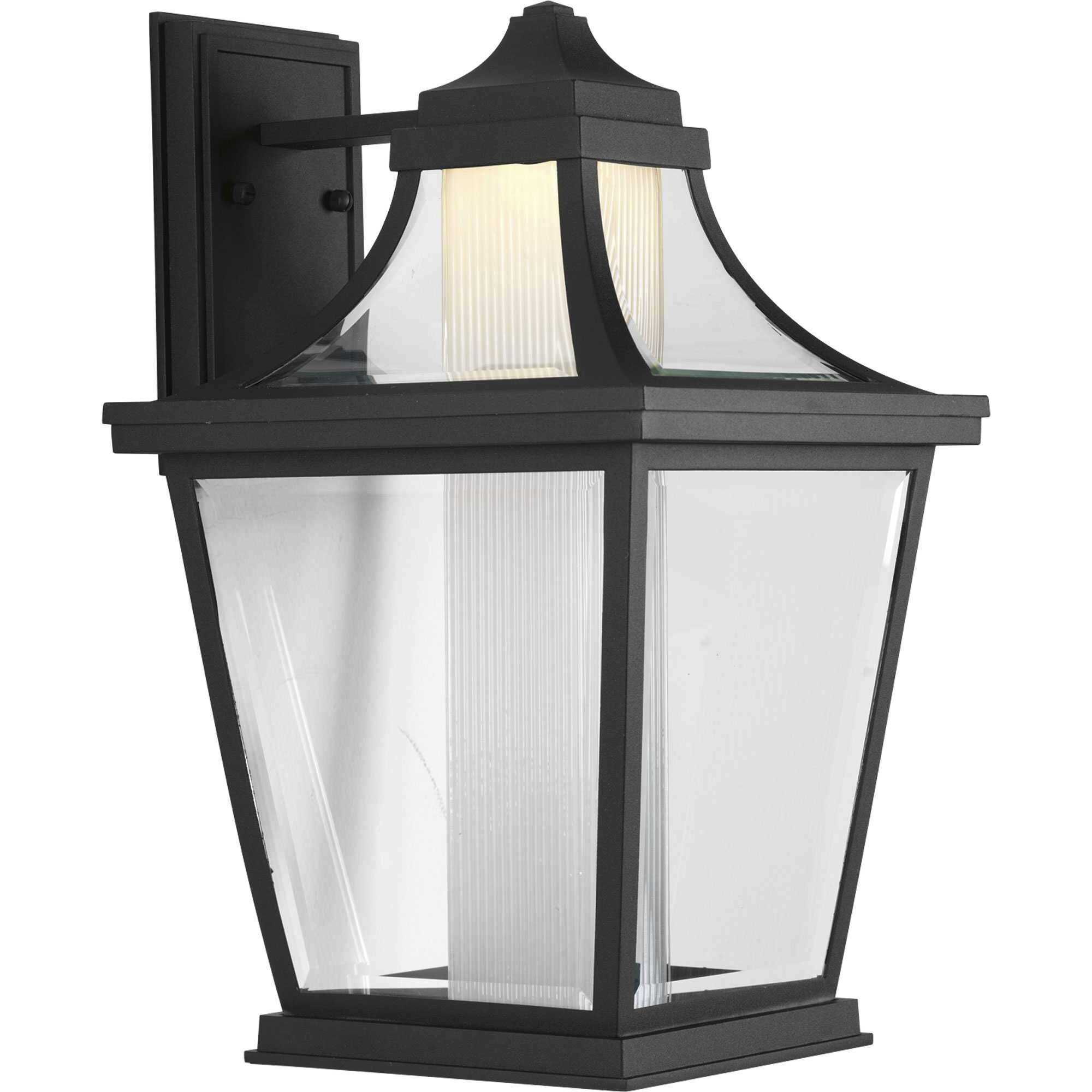 Endorse LED LED 18 inch Textured Black Outdoor Wall Lantern, Large, Progress LED